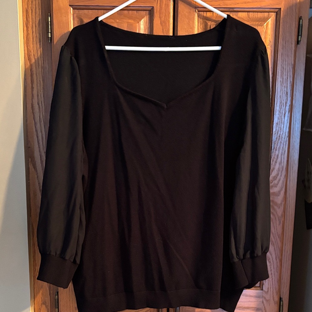 Elegant Black Women's Top